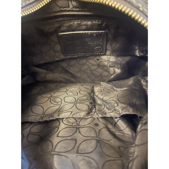 Fossil black leather crossbody bag - Picture 10 of 10